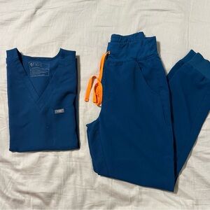 Figs Blue Scrub Set